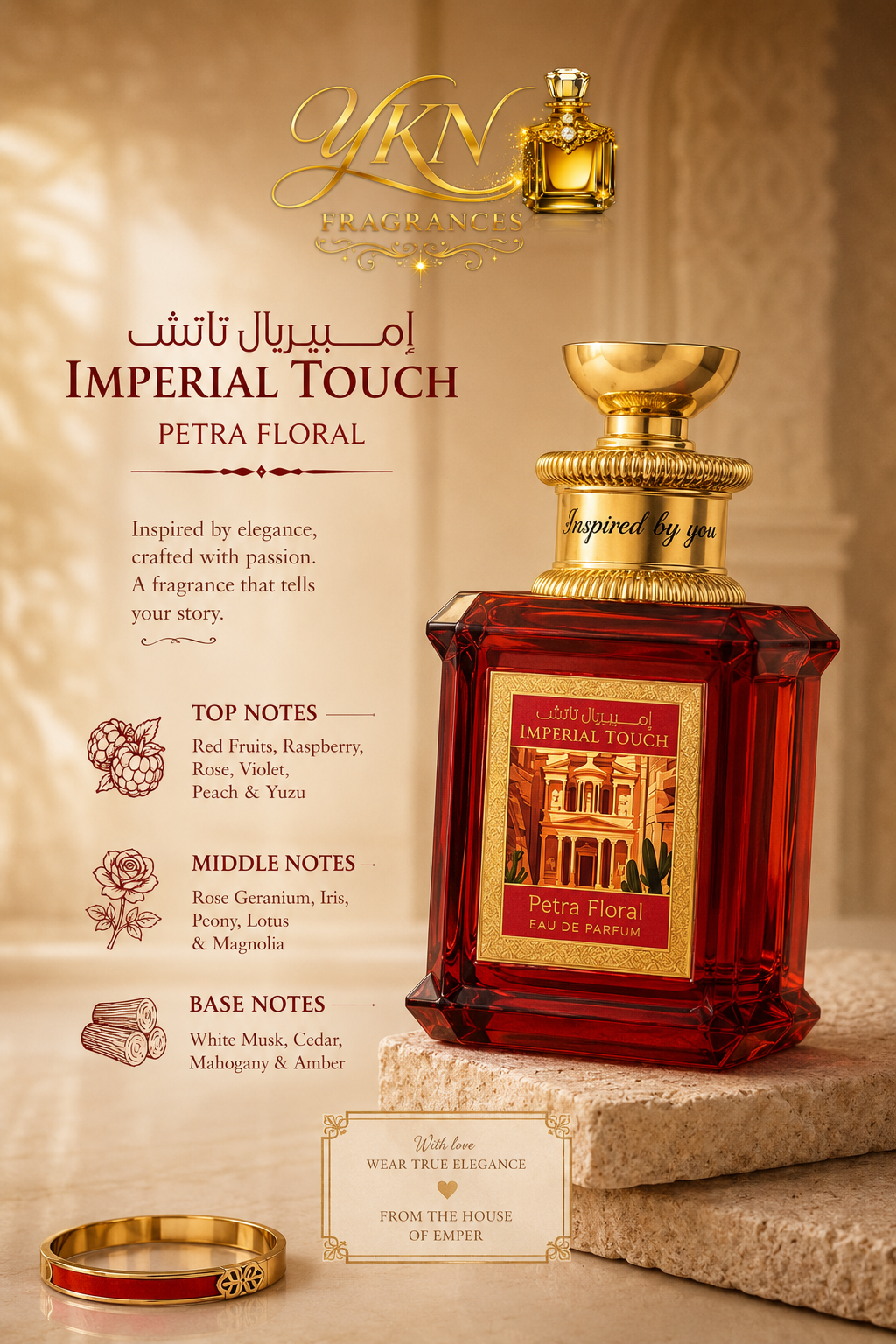 Imperial touch  Petra  Floral -100 ml Eau de parfum By Emper