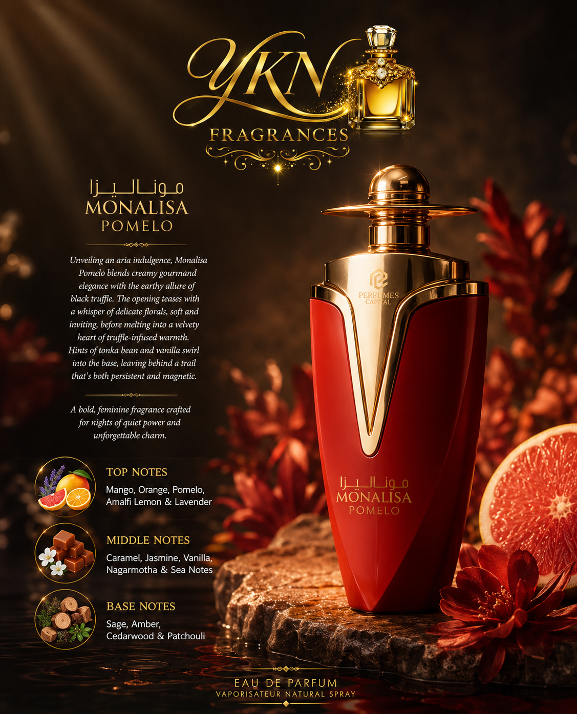 Monalisa Pomelo-100 ml Eau de Parfum  by Emper unisex