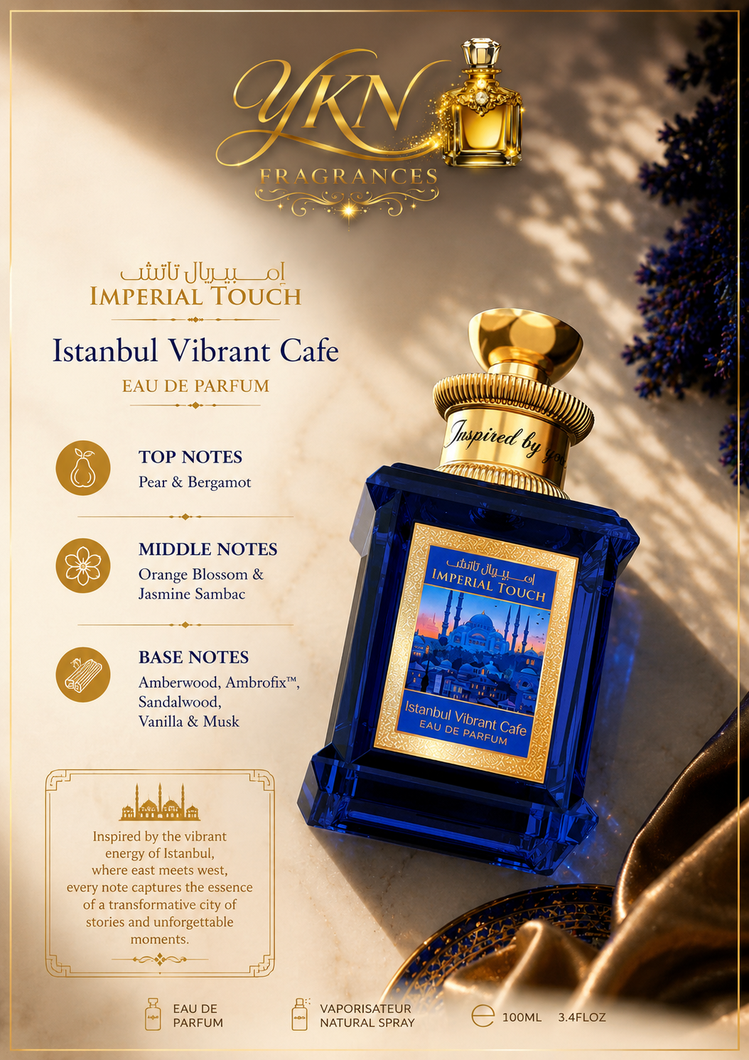 Imperial touch Istanbul vibrant Cafe -100 ml Eau de parfum By Emper