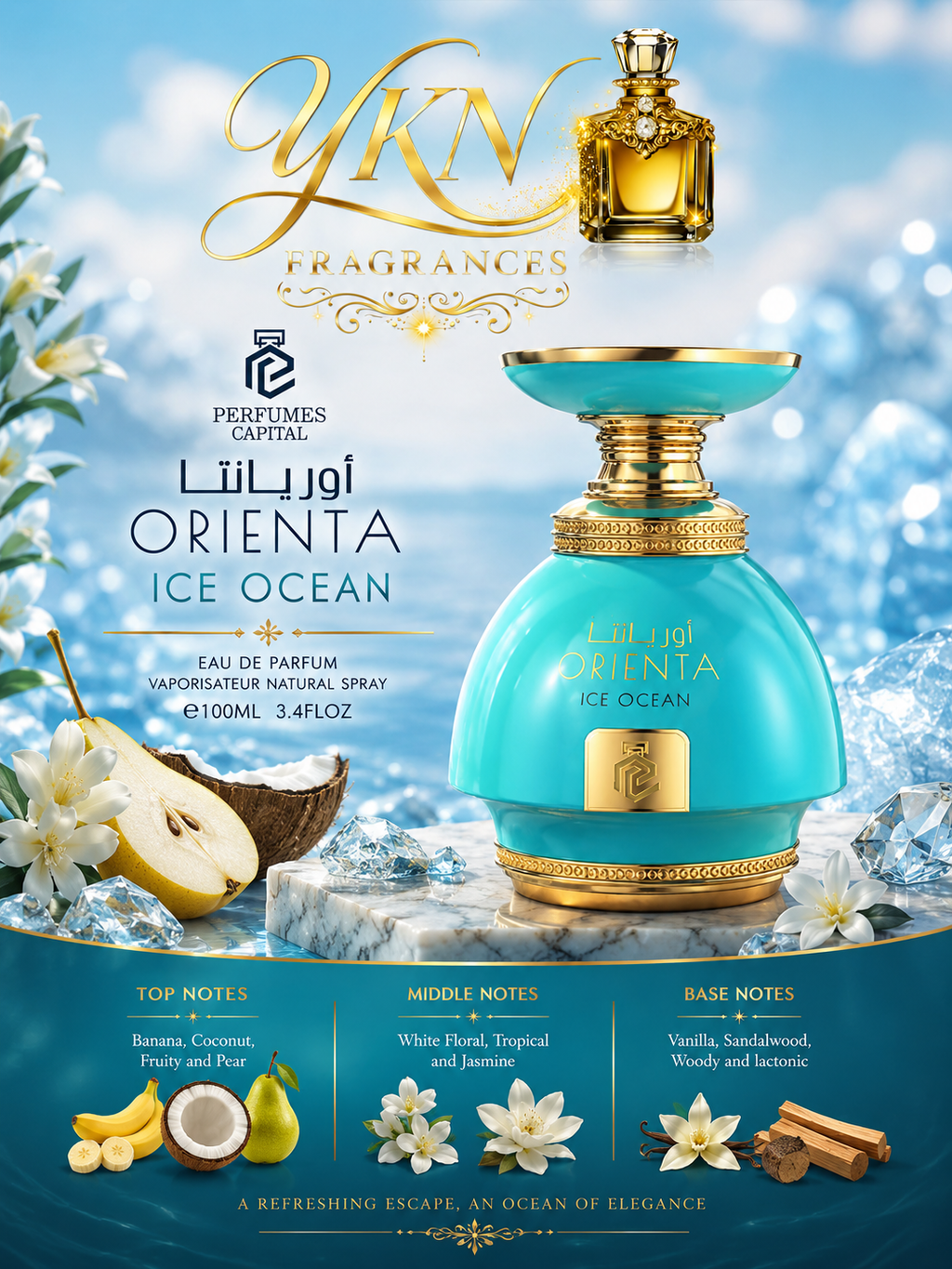 Orienta Ice Ocean -100 ml Eau de parfum Capital by Emper