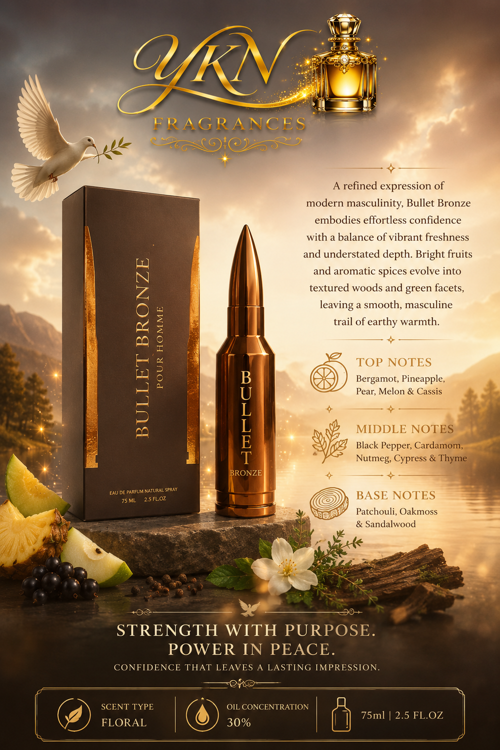 BHARARA Bullet Bronze EDP -2.5oz