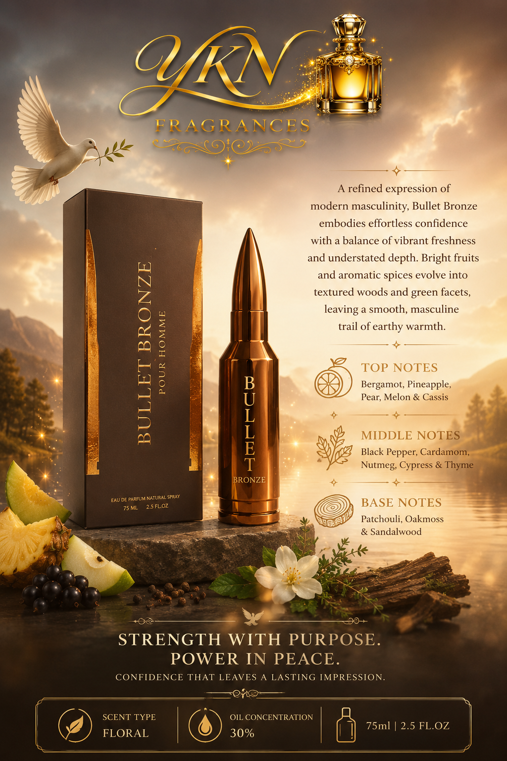 BHARARA Bullet Bronze EDP -2.5oz
