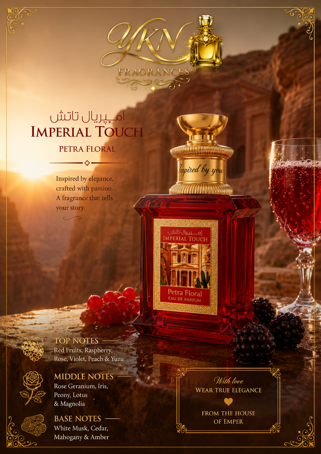 Imperial touch  Petra  Floral -100 ml Eau de parfum By Emper