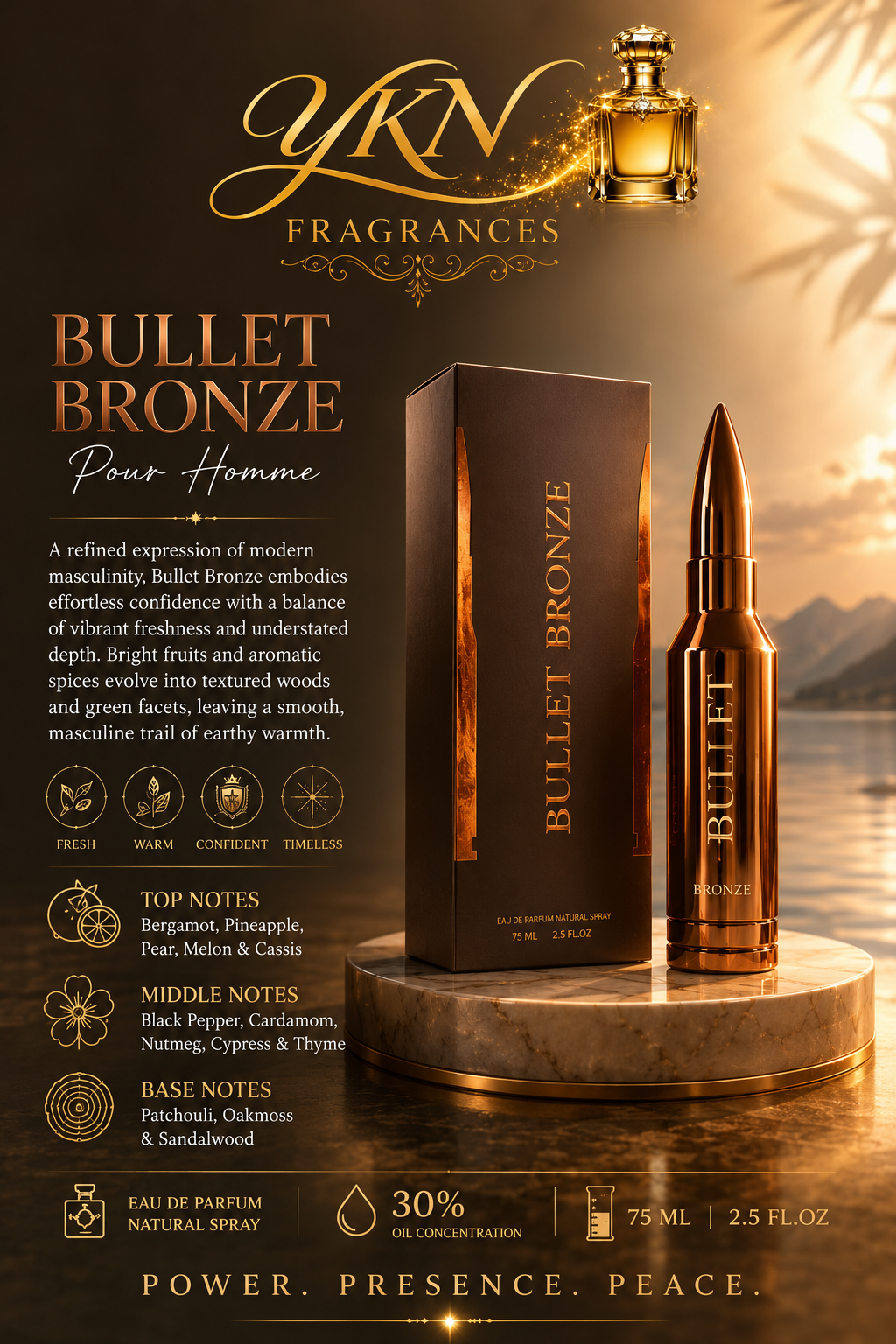 BHARARA Bullet Bronze EDP -2.5oz