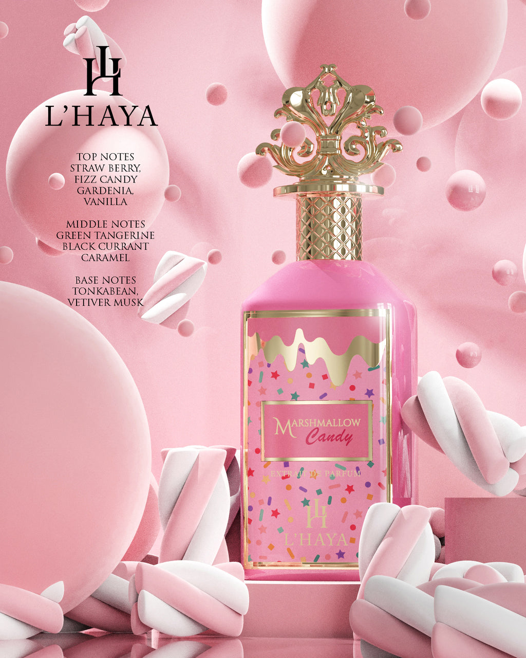 L'HAYA- MARSHMALLOW CANDY- EXTRAIT DE PARFUM