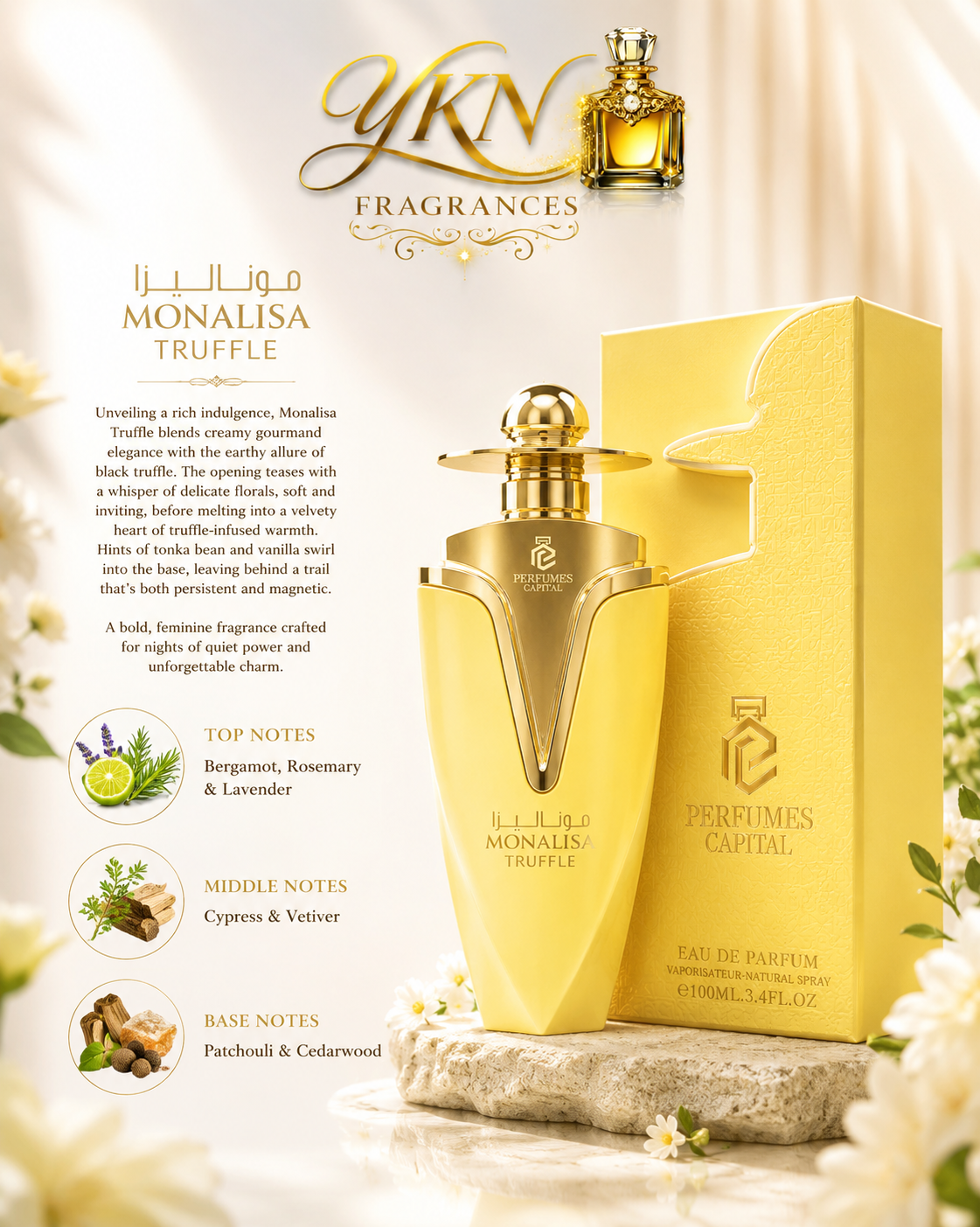Monalisa Truffle-100 ml Eau de Parfum  by Emper unisex