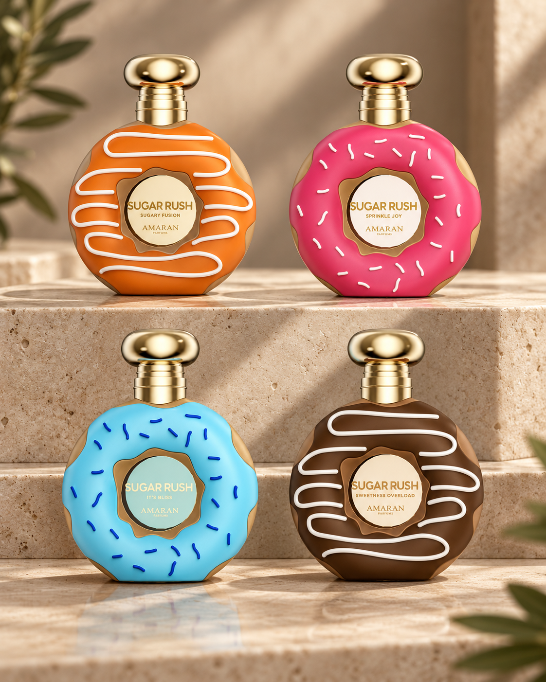 Amaran Sugar Rush 4-Piece Perfume Bundle Eau de Parfum 4 x 100ml – Unisex