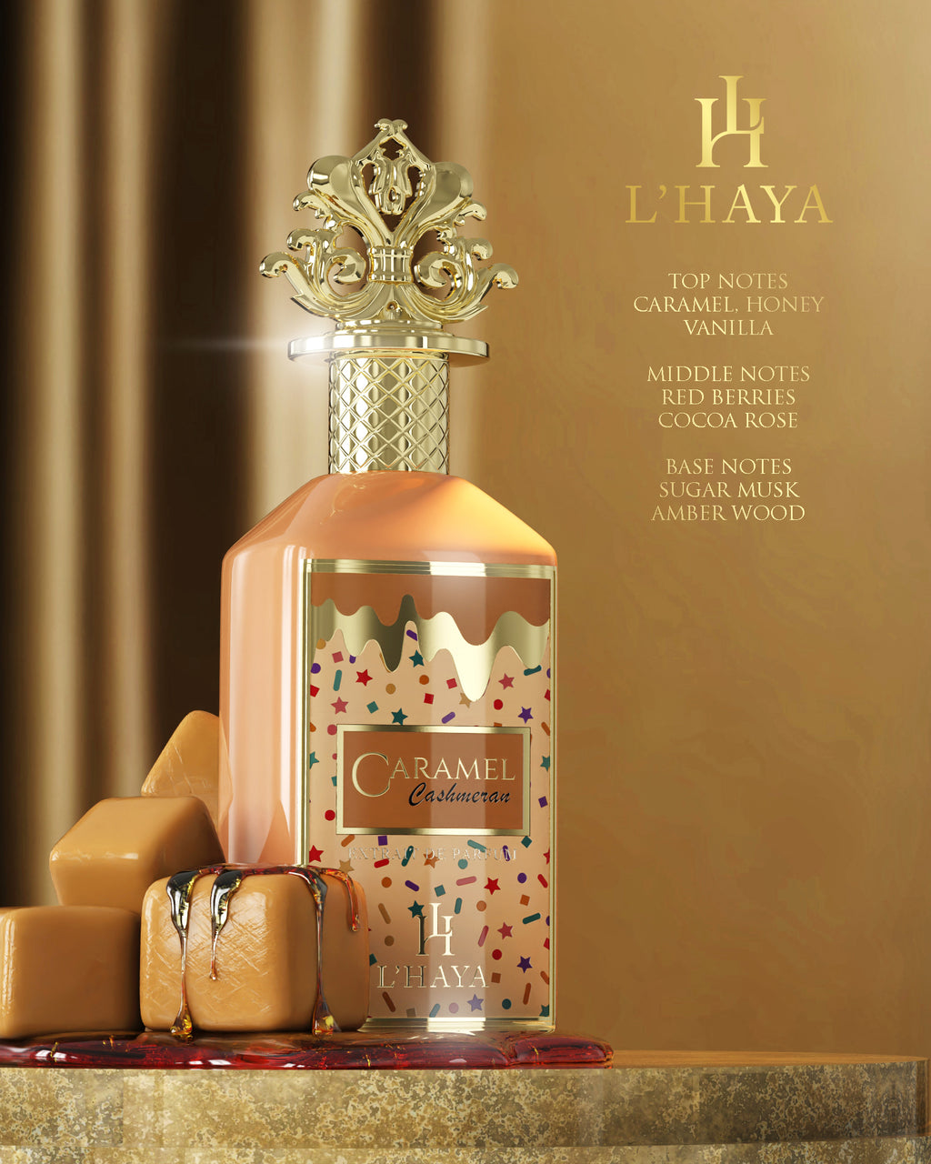 L'HAYA- CARAMEL CASHMERAN- EXTRAIT DE PARFUM