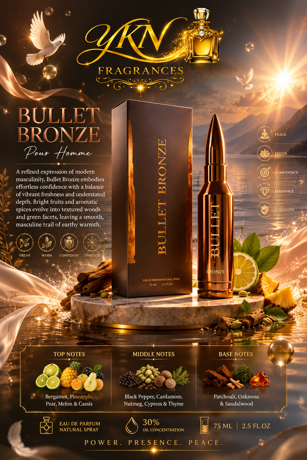 BHARARA Bullet Bronze EDP -2.5oz