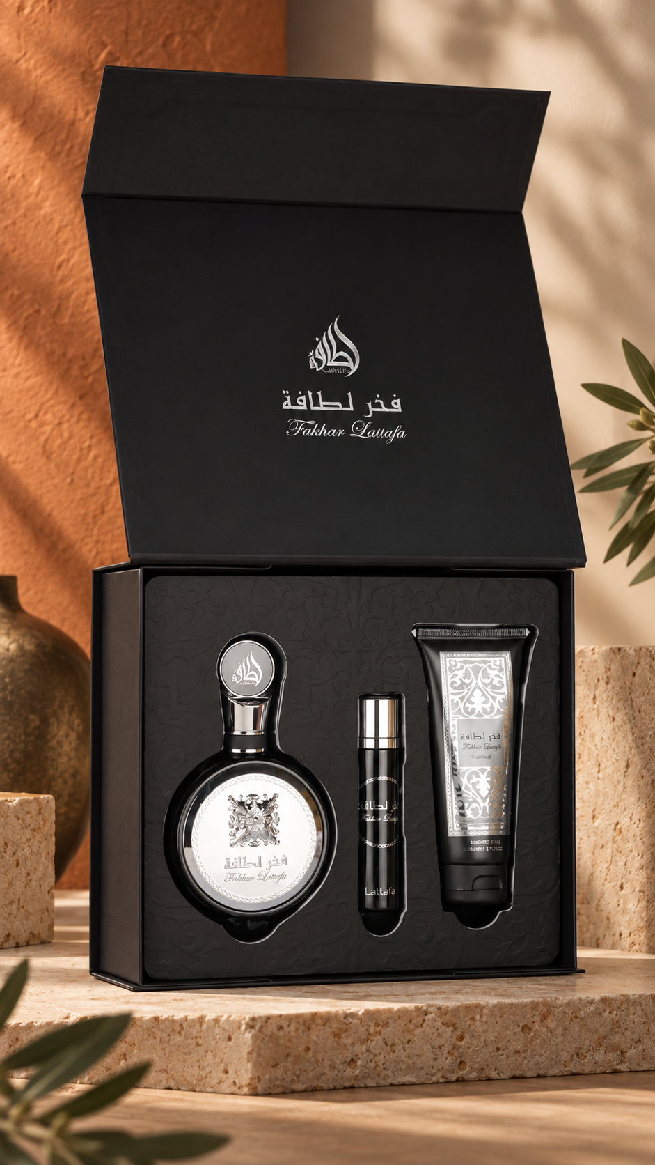 Fakhar Lattafa 3 Set (silver / black)