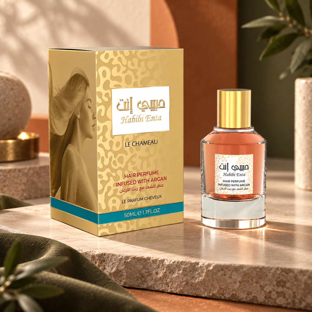 Le Chameau Habibi Enta Hair Perfume con Aceite de Argán 50ml – Mujer