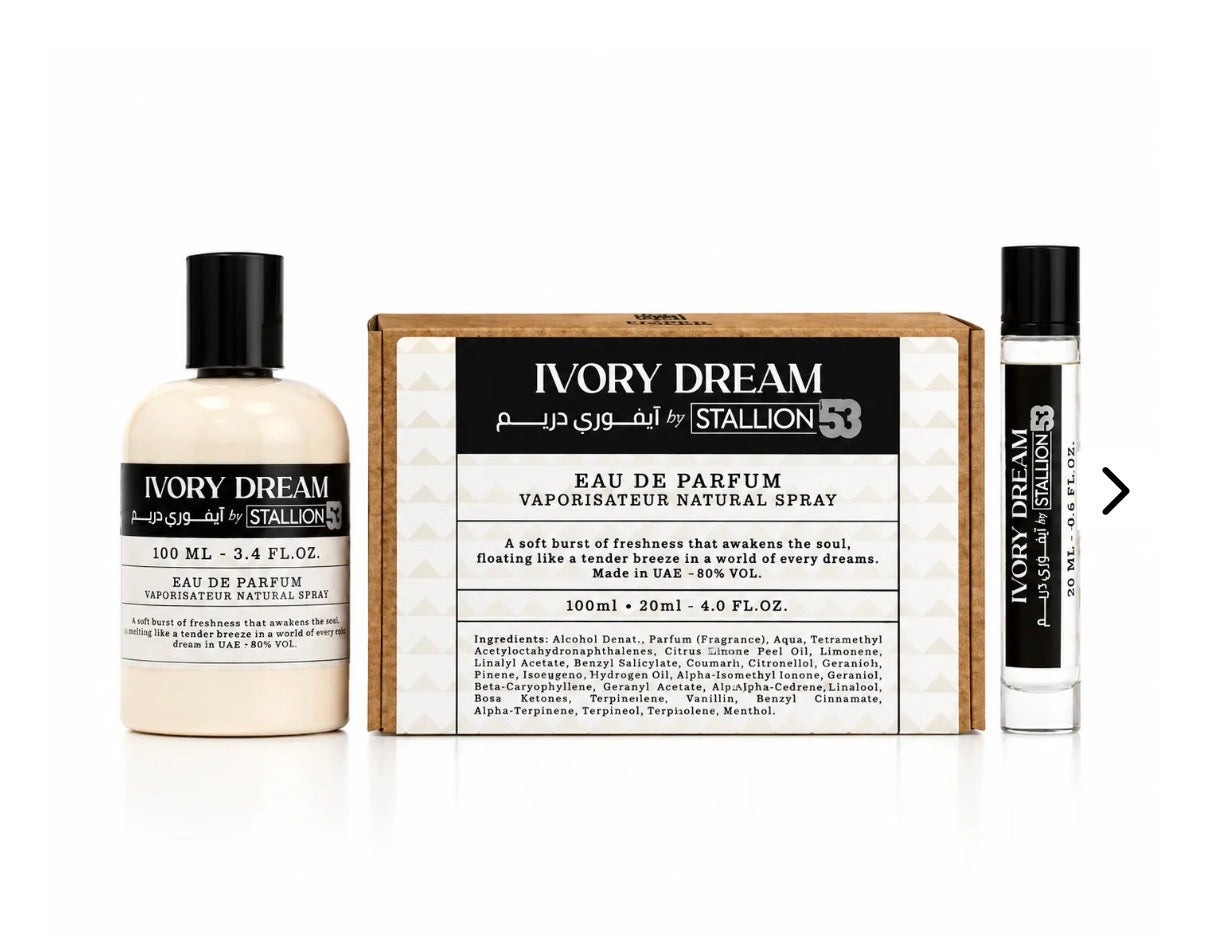 Ivory Dream 100 ml EAU de parfum + 20 ml by Stallion 53