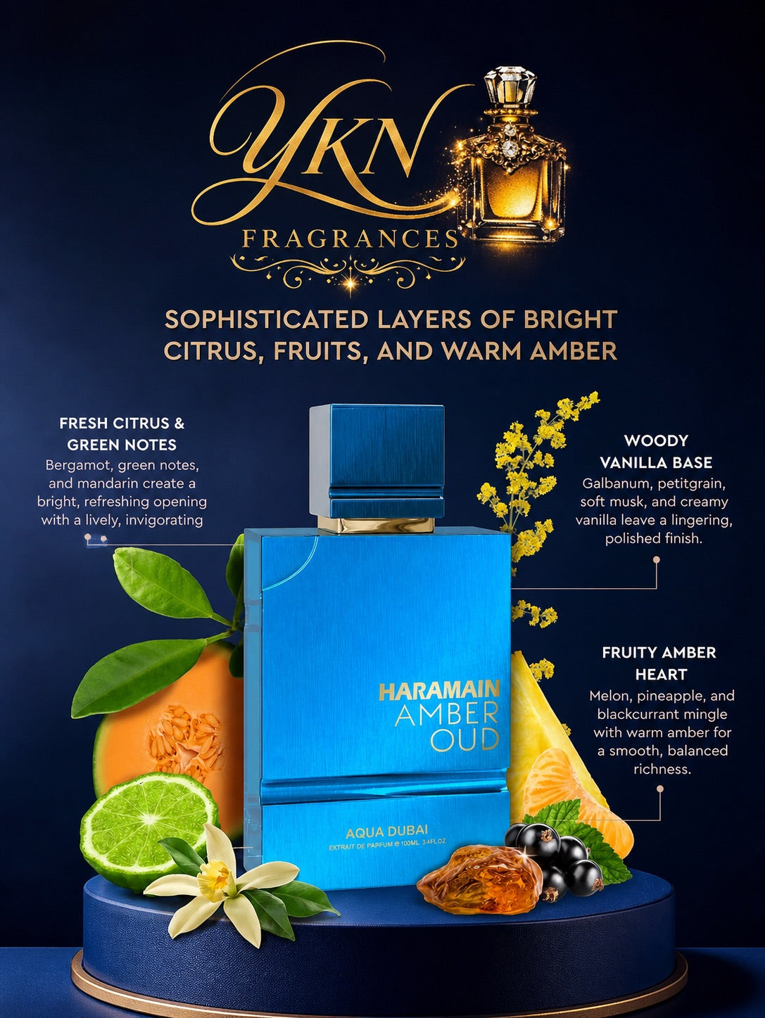 Amber Oud Aqua Dubai 100 ml by Al Haramain