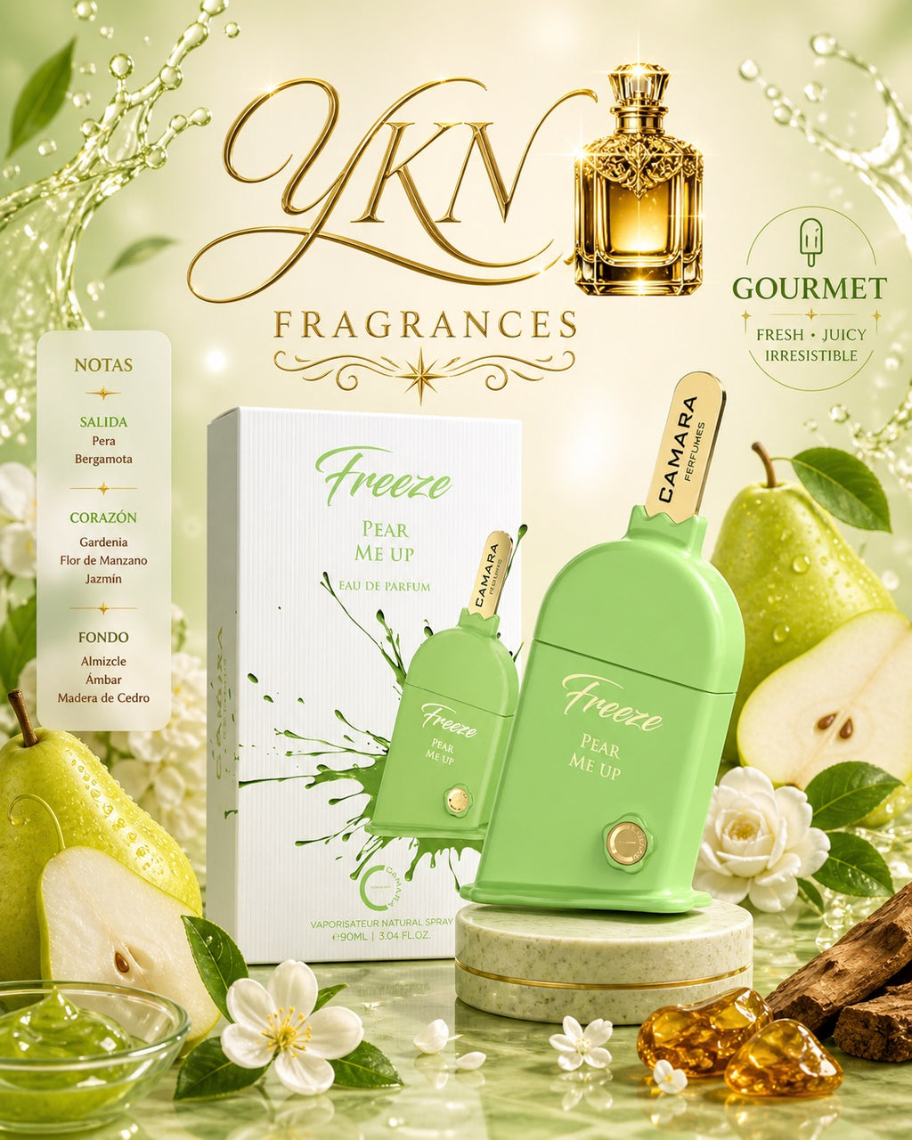 Freeze Pear ME UP 90 ml by Camara description