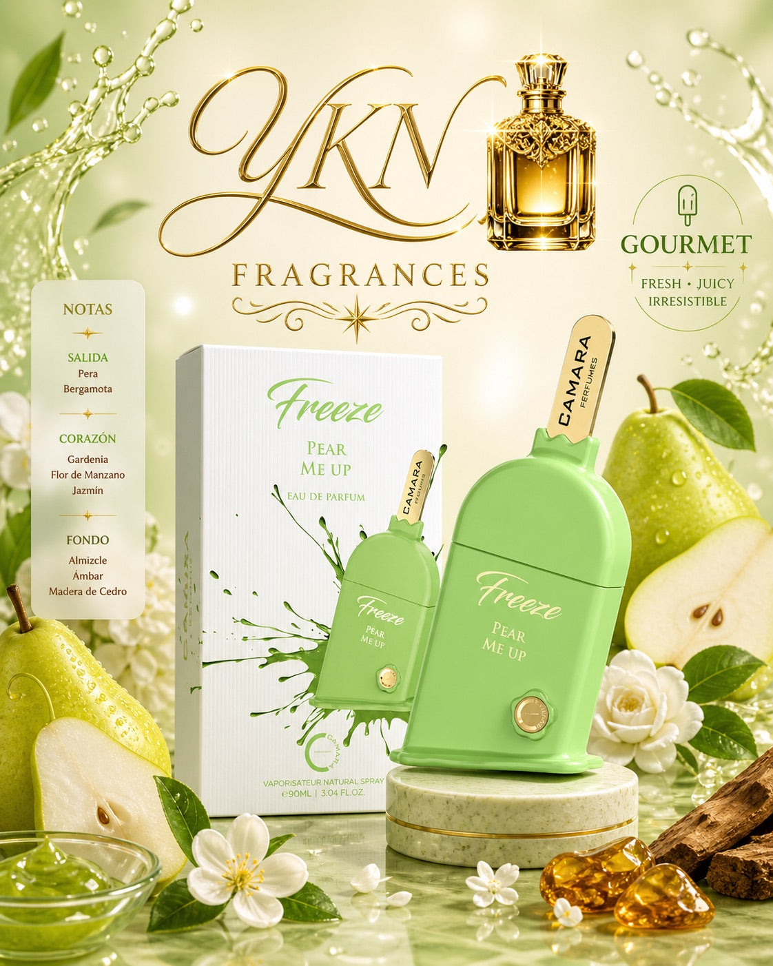 Freeze Pear ME UP 90 ml by Camara description