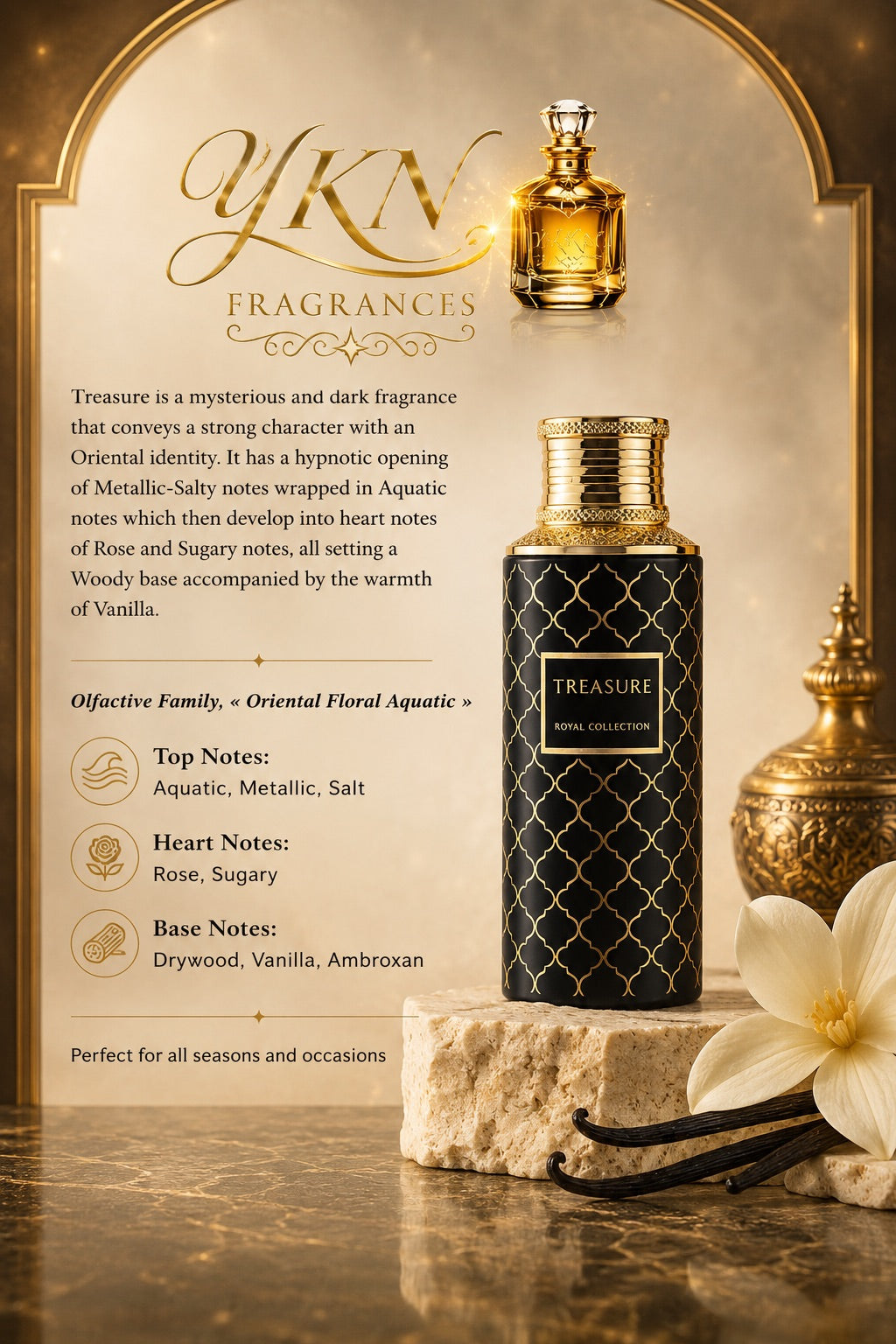 Treasure Unisex Royal Collection - 100 ml by Maison Asrar