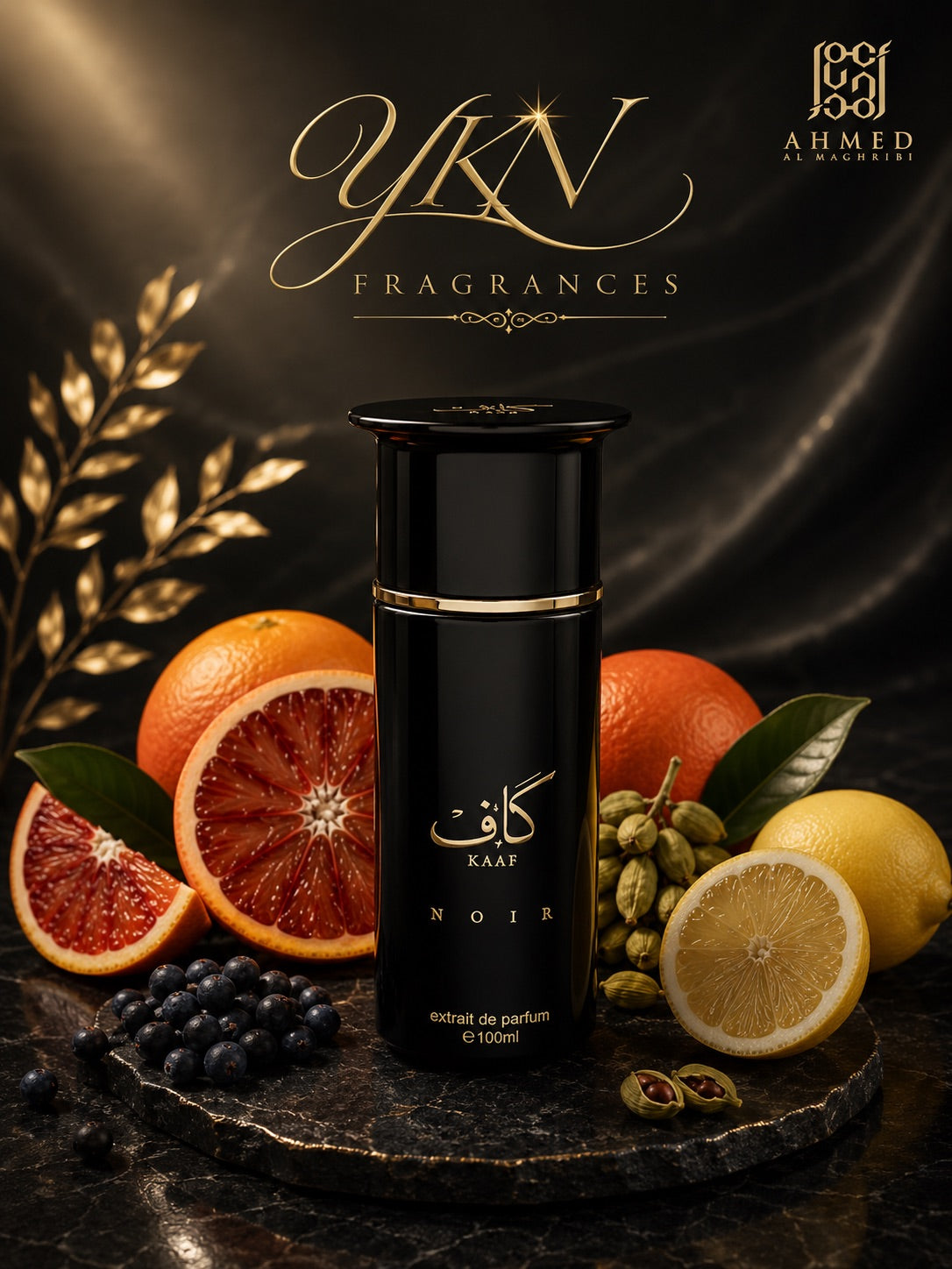Kaaf NOIR  Extrait de parfum -100 ml by  Ahmed Al Maghribi