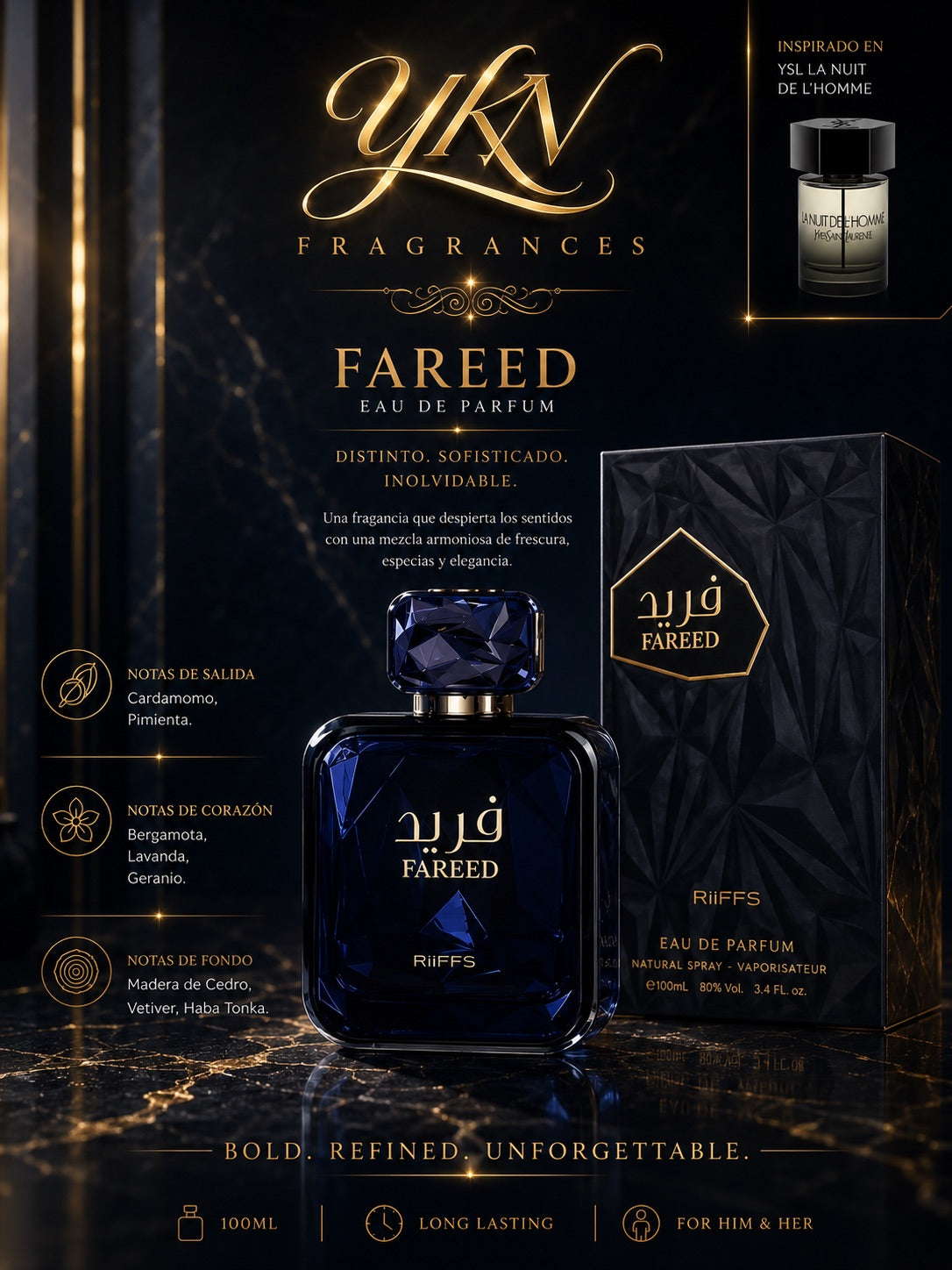 FARRED  EAU de parfum  -100 ml by RIIFFS