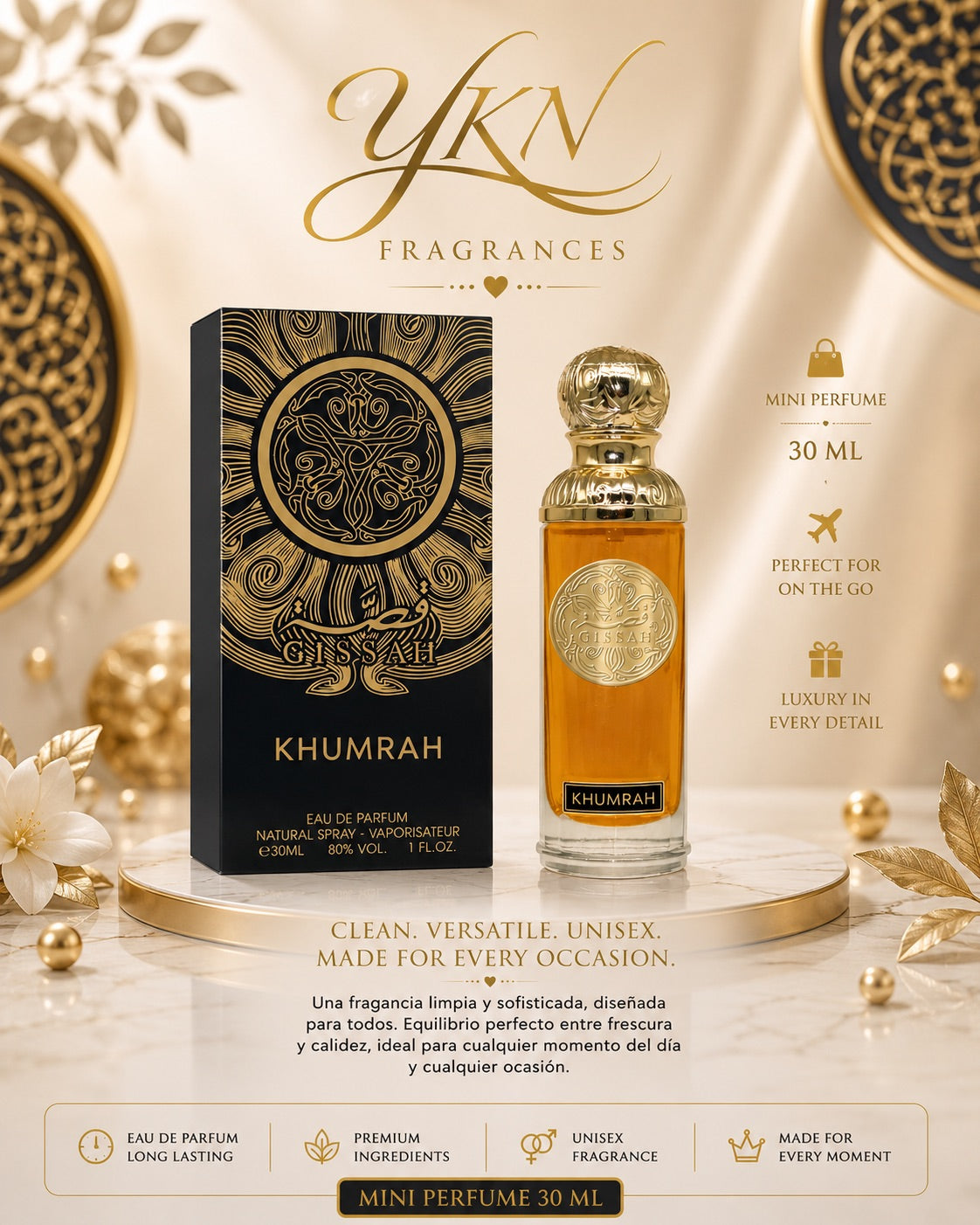 KHUMRAH  30 ml EUA  de parfum  (mini) by GISSAH