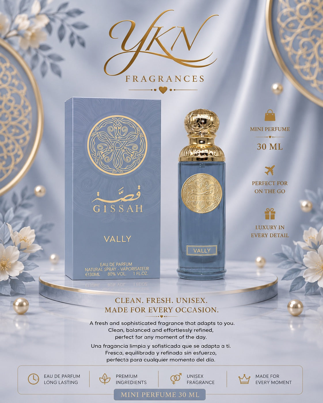 VALLY  30 ml EUA  de parfum  (mini) by GISSAH