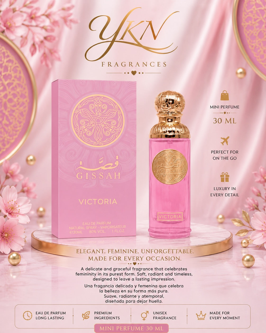 VICTORIA  30 ml EUA  de parfum  (mini) by GISSAH