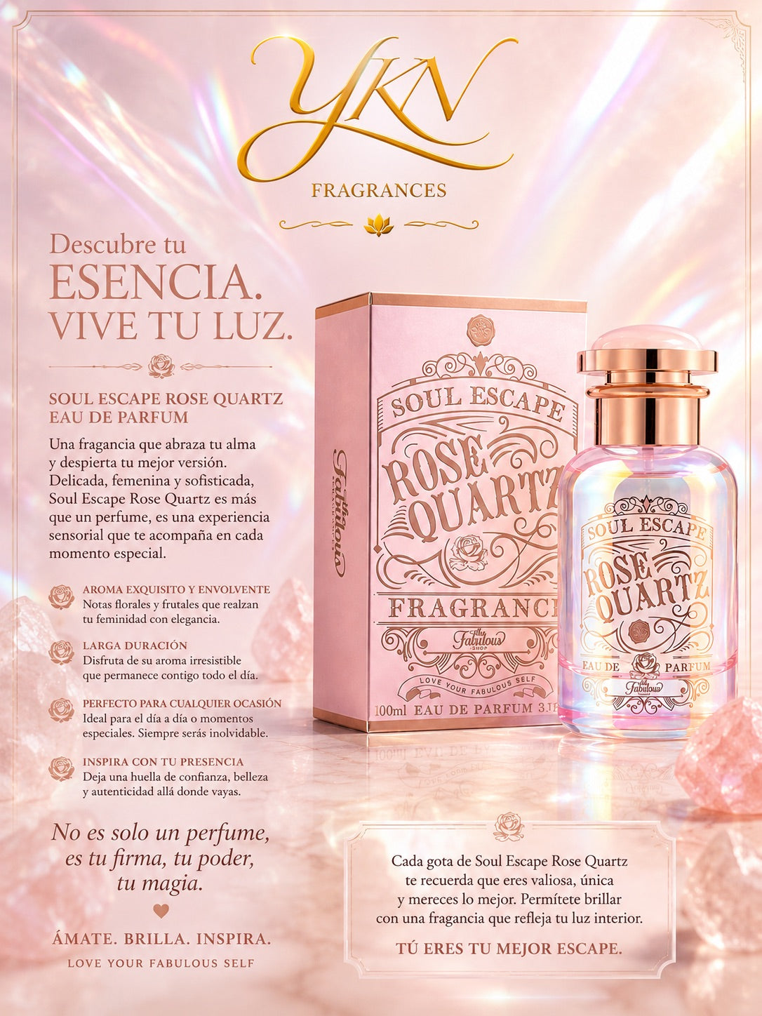 Soul escape Rose Quartz -100 ml by Zakat