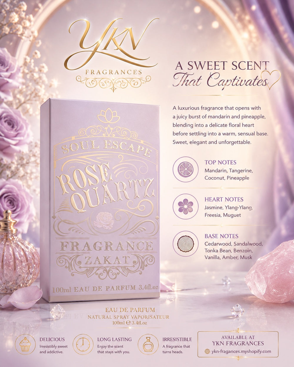 Soul escape Rose Quartz -100 ml by Zakat