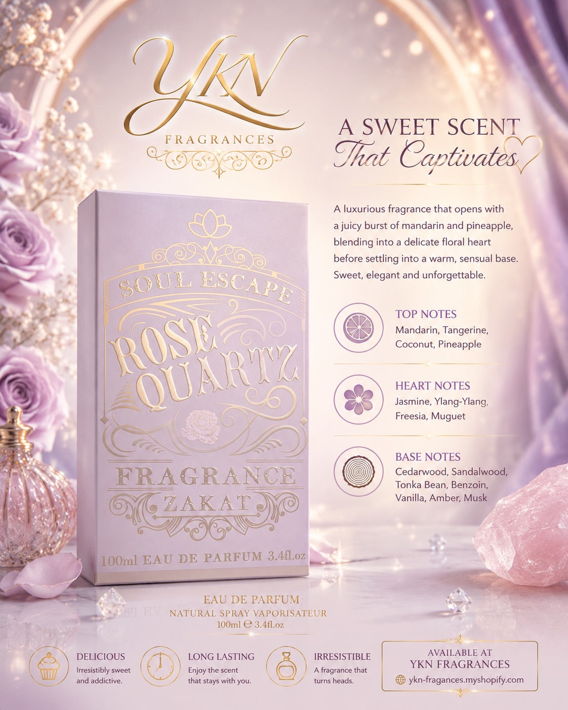 Soul escape Rose Quartz -100 ml by Zakat