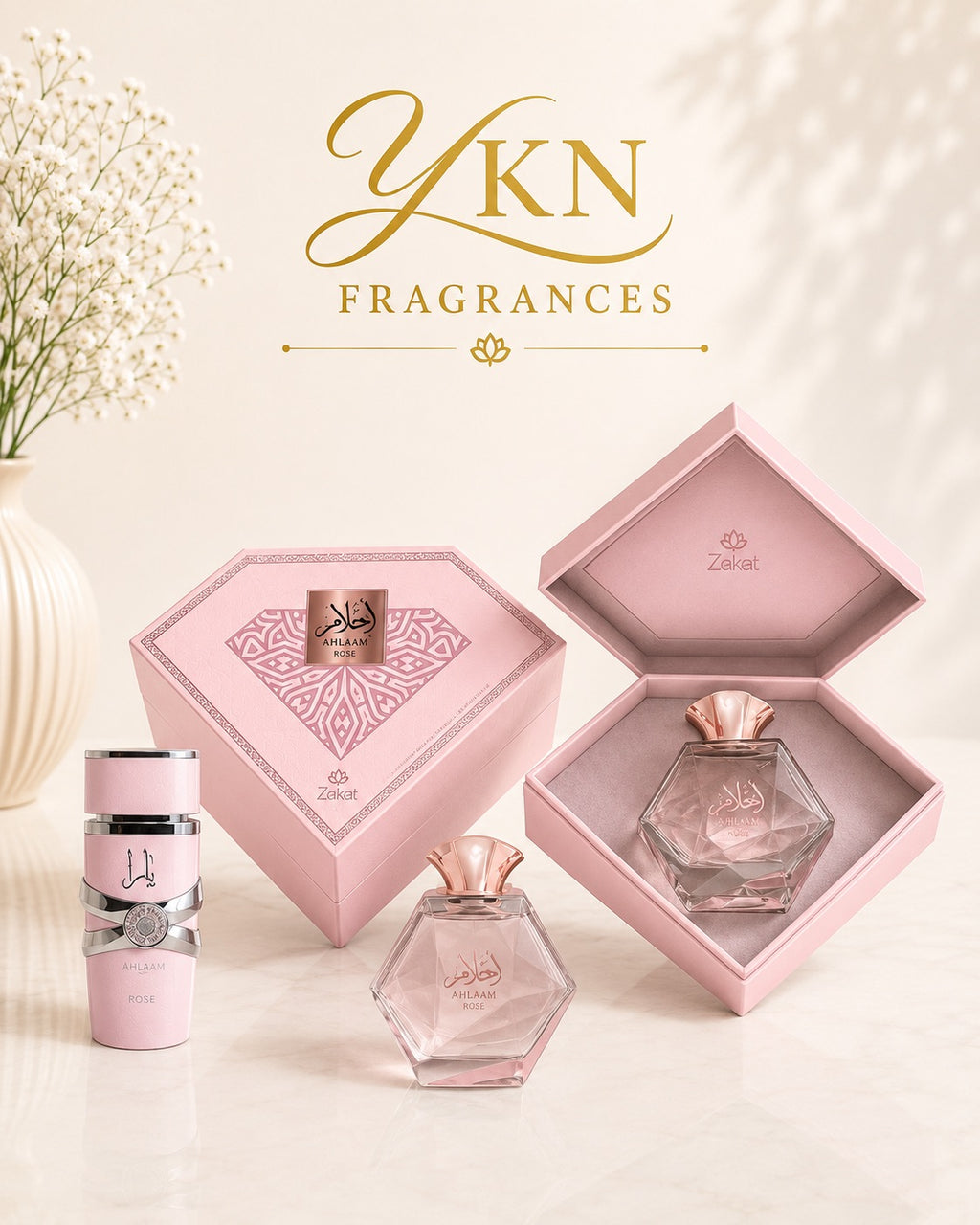 Ahlaam rose EAU de parfum -100 ml for women  by Zakat