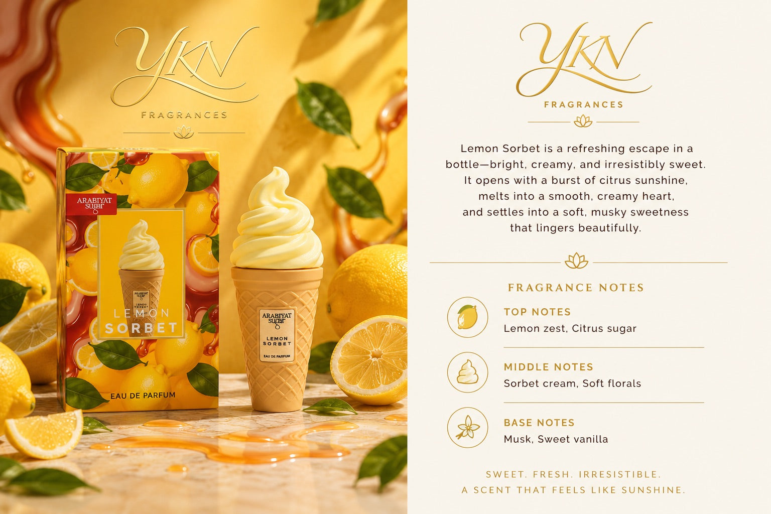 Lemon Sorbet - 100 ml EAU de parfum by Arabiyat sugar