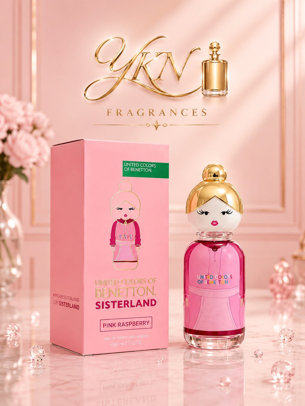 Benetton Sisterland Pink Raspberry - 80 ml EAU de toilette