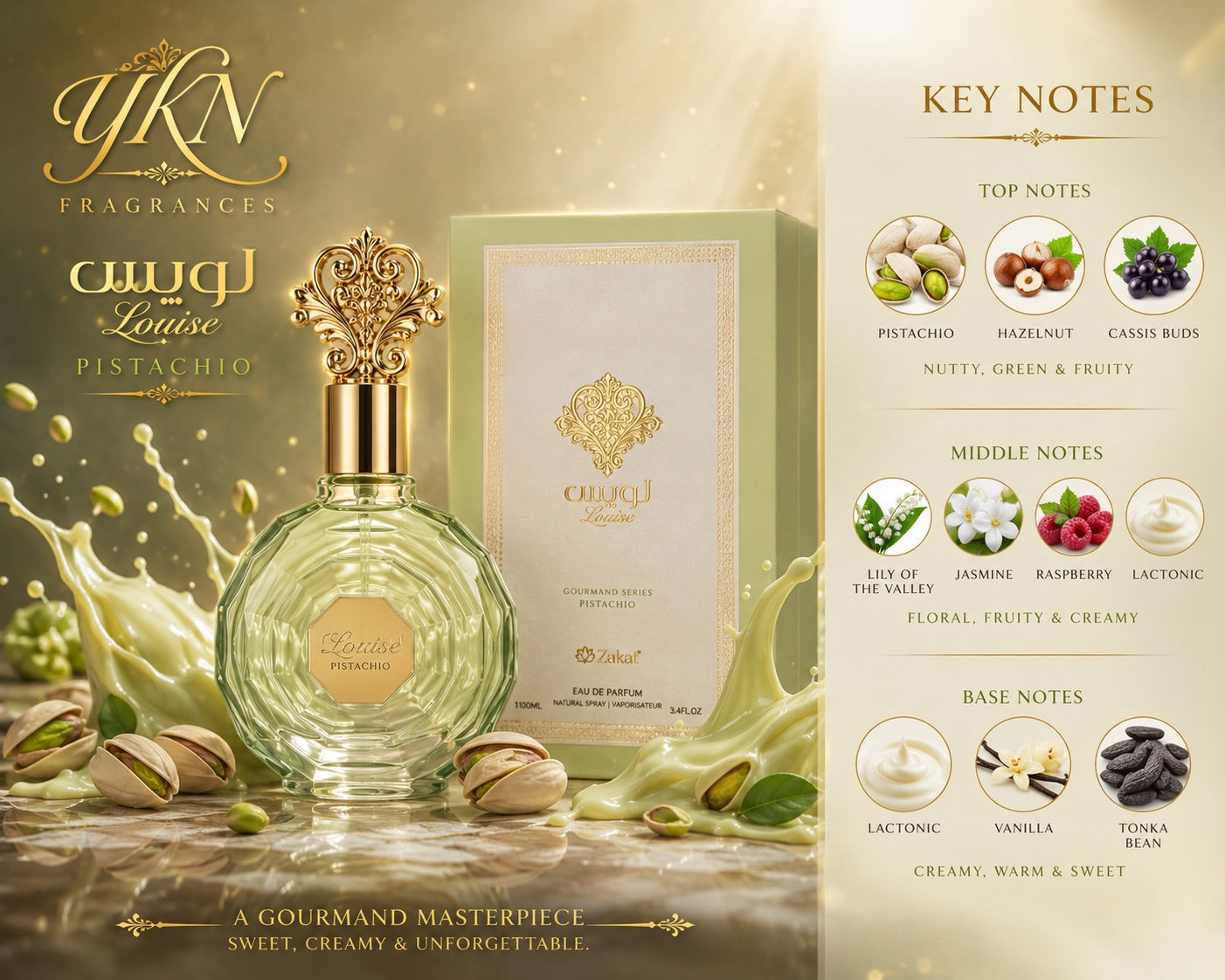 Louise Pistachio EDP 100 ML by Zakat