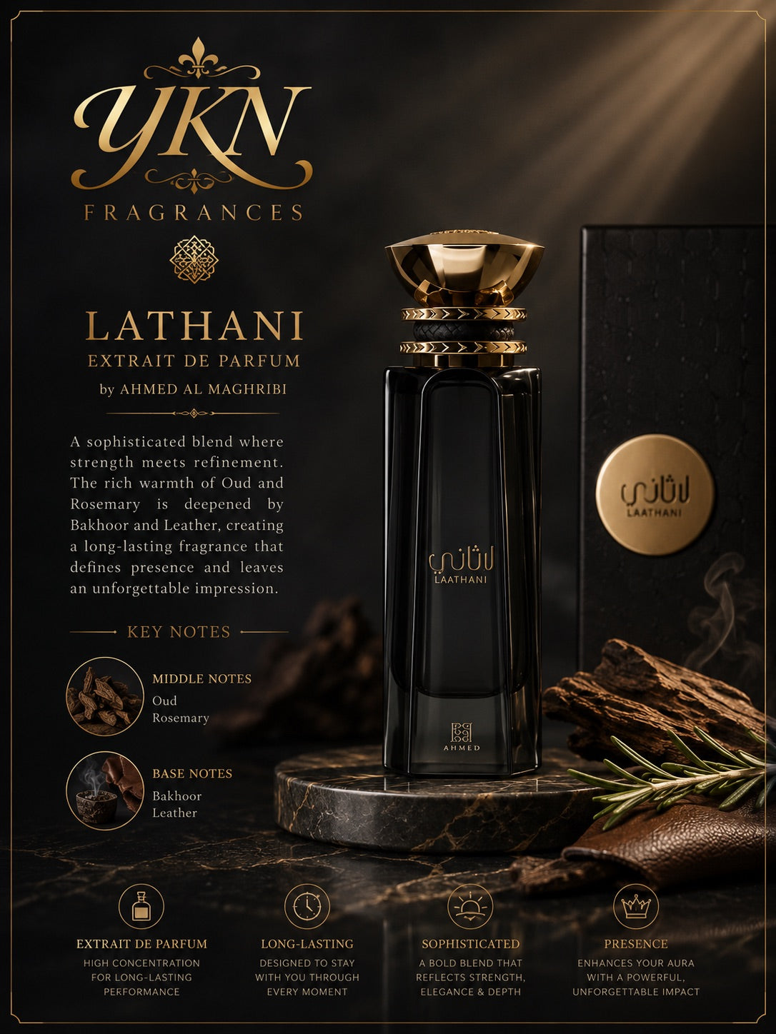 LATHANI -2.8 oz EXTRAIT DE PARFUM by AHMED AL MAGHRIBI