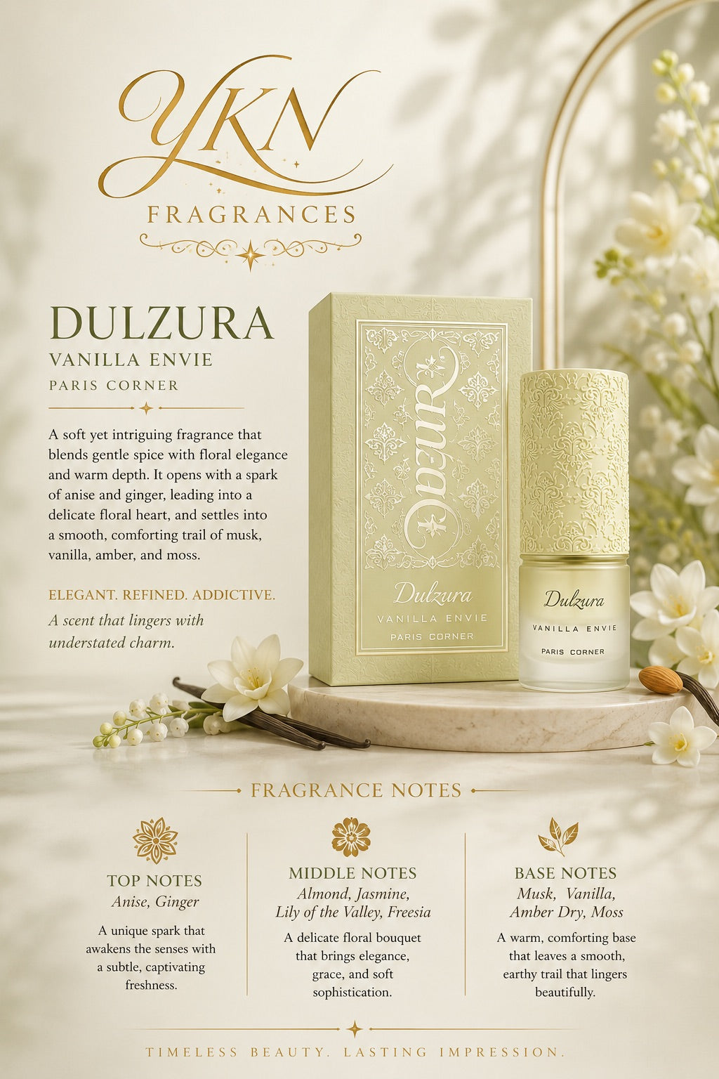 Dulzura Vanilla Envie unixes by Paris Corner