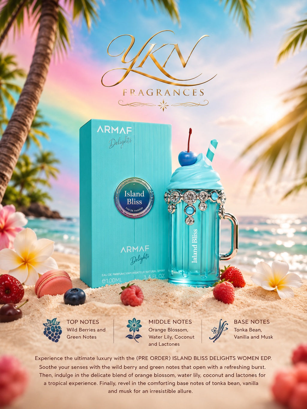 Island Bliss Unsex Eau de Parfum - 100 ml by Armaf