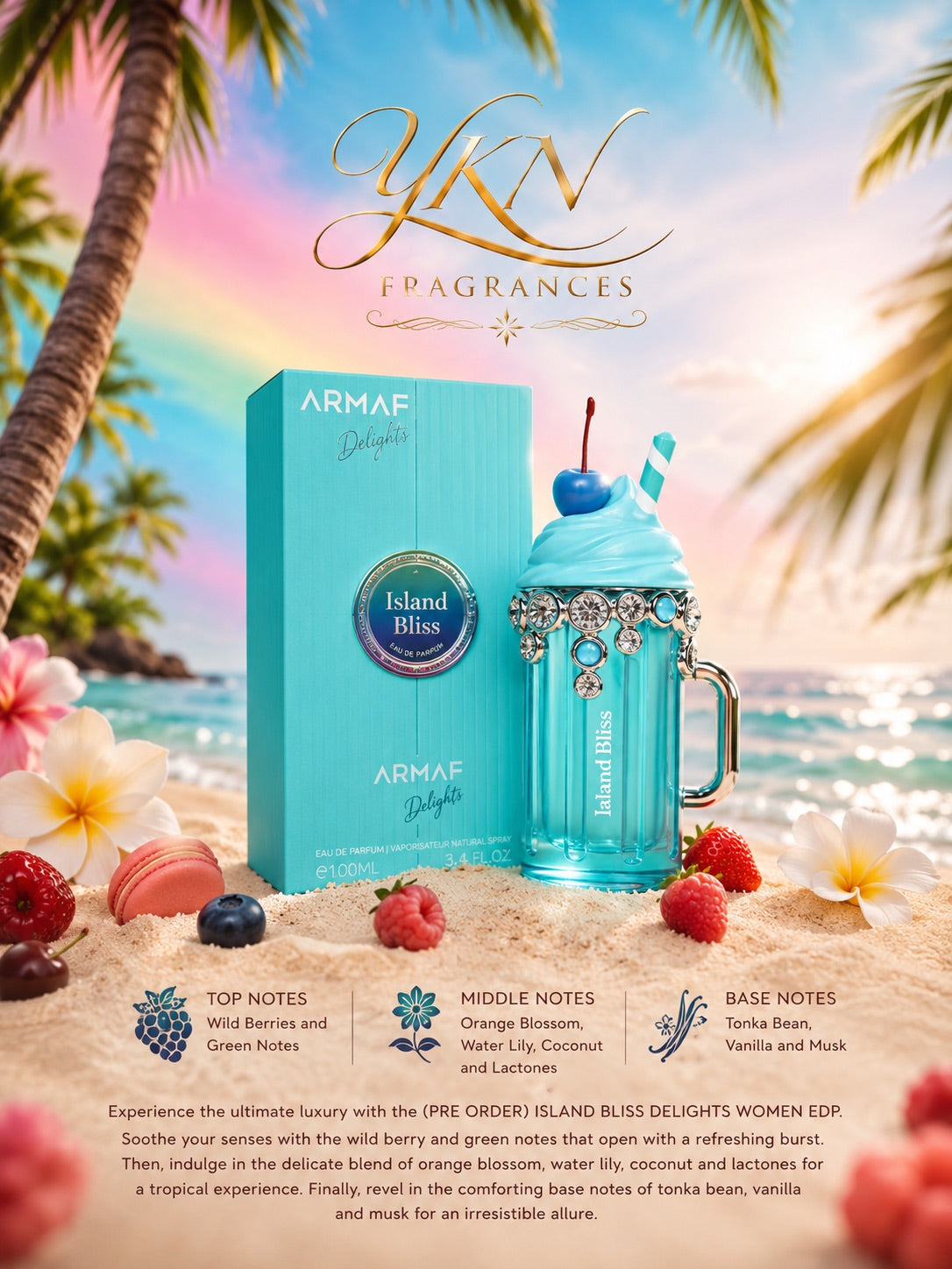 Island Bliss Unsex Eau de Parfum - 100 ml by Armaf
