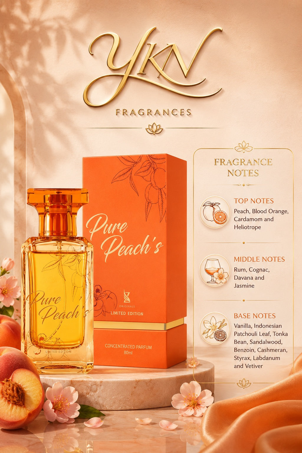 pure peach's unisex Limited Edition -80 ml by Zakat