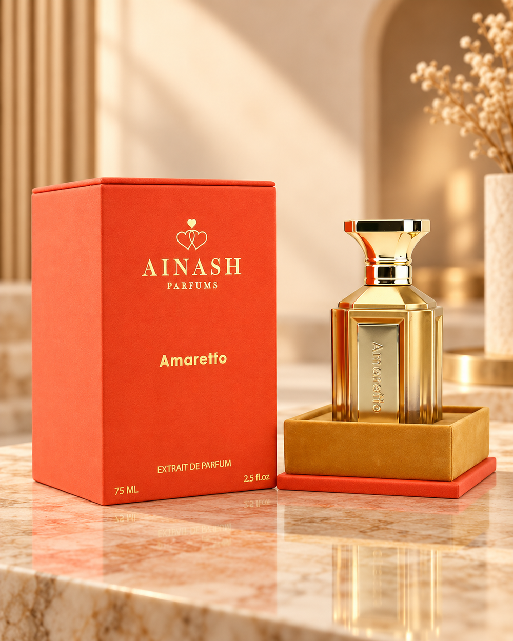 Ainash Parfums Amaretto Extrait de Parfum 75 ml (2.5 fl oz) Unisex