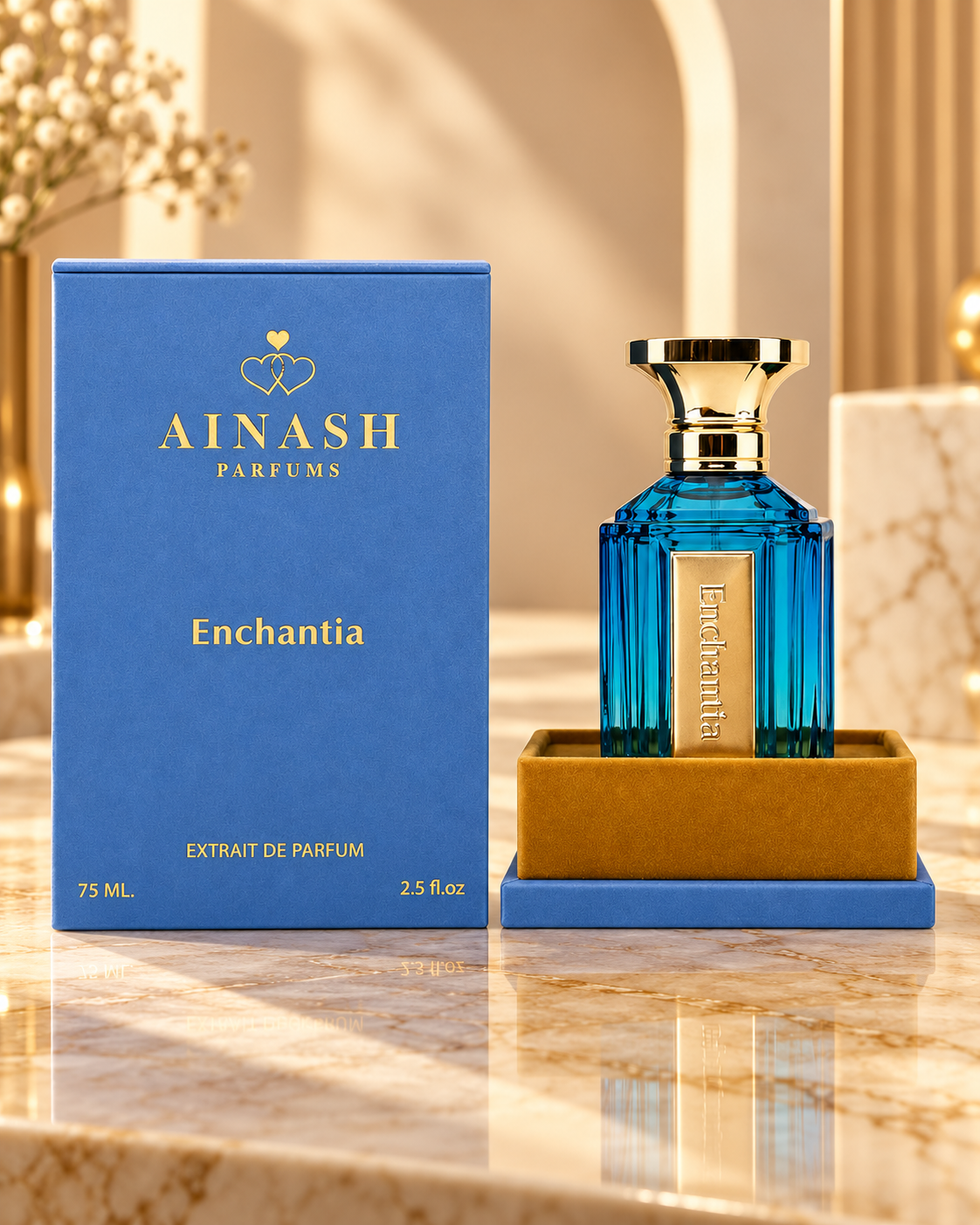 Ainash Parfums Enchantia Extrait de Parfum 75 ml (2.5 fl oz) para Mujer