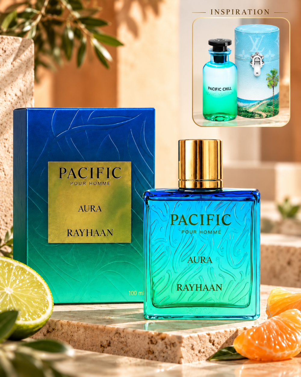 Rayhaan Pacific Aura Eau de Parfum 100ml – Hombre