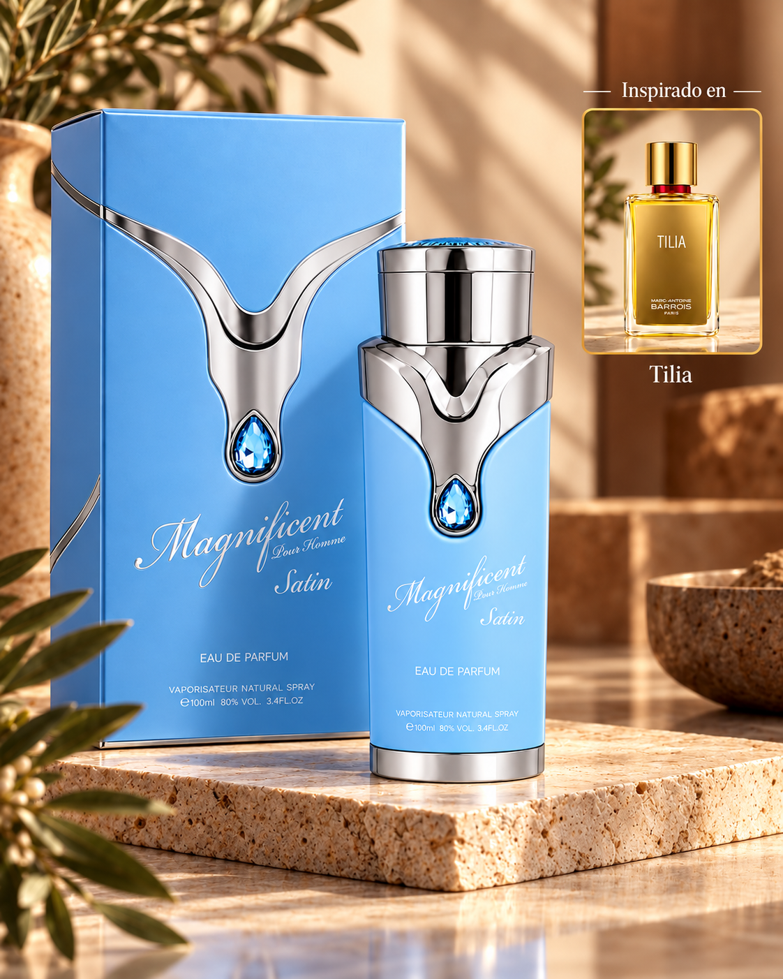 Magnificent Pour Homme Satin Eau de Parfum 100 ml (3.4 fl oz) para Hombre
