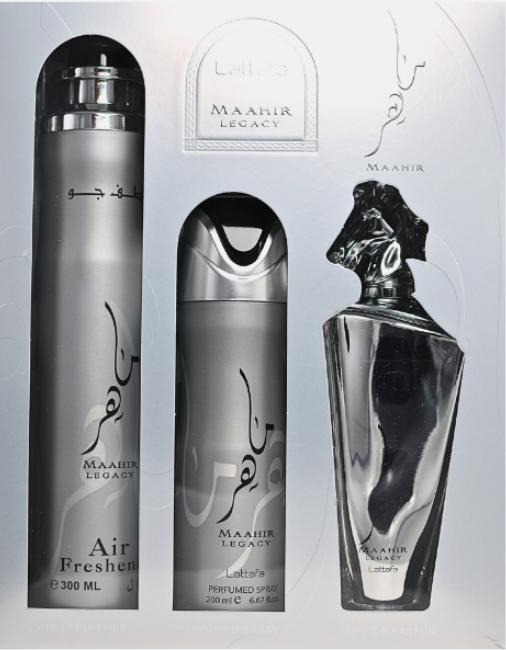 Maahir Legacy Lattafa 3 set (silver 🐎 )