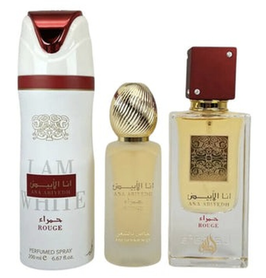Ana Abiyedh Prive Rouge by Lattafa Set
