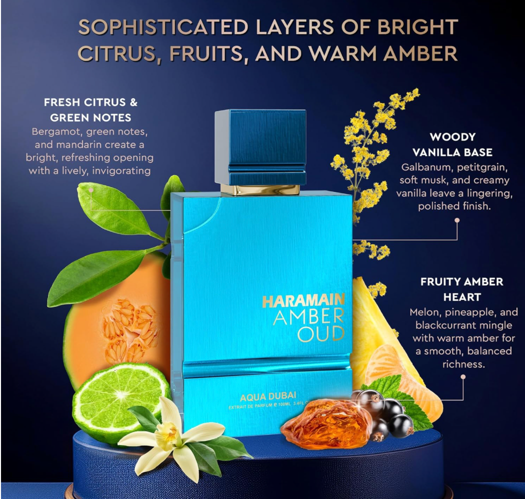 Amber Oud Aqua Dubai 100 ml by Al Haramain