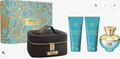 Versace Dylan Turquoise 3.4 EDT L + 3.4 BL +3.4 SG +purse
