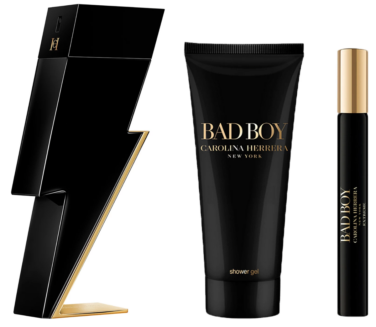 Carolina Herrera Bad Boy Set 3pc 3.4 EDT