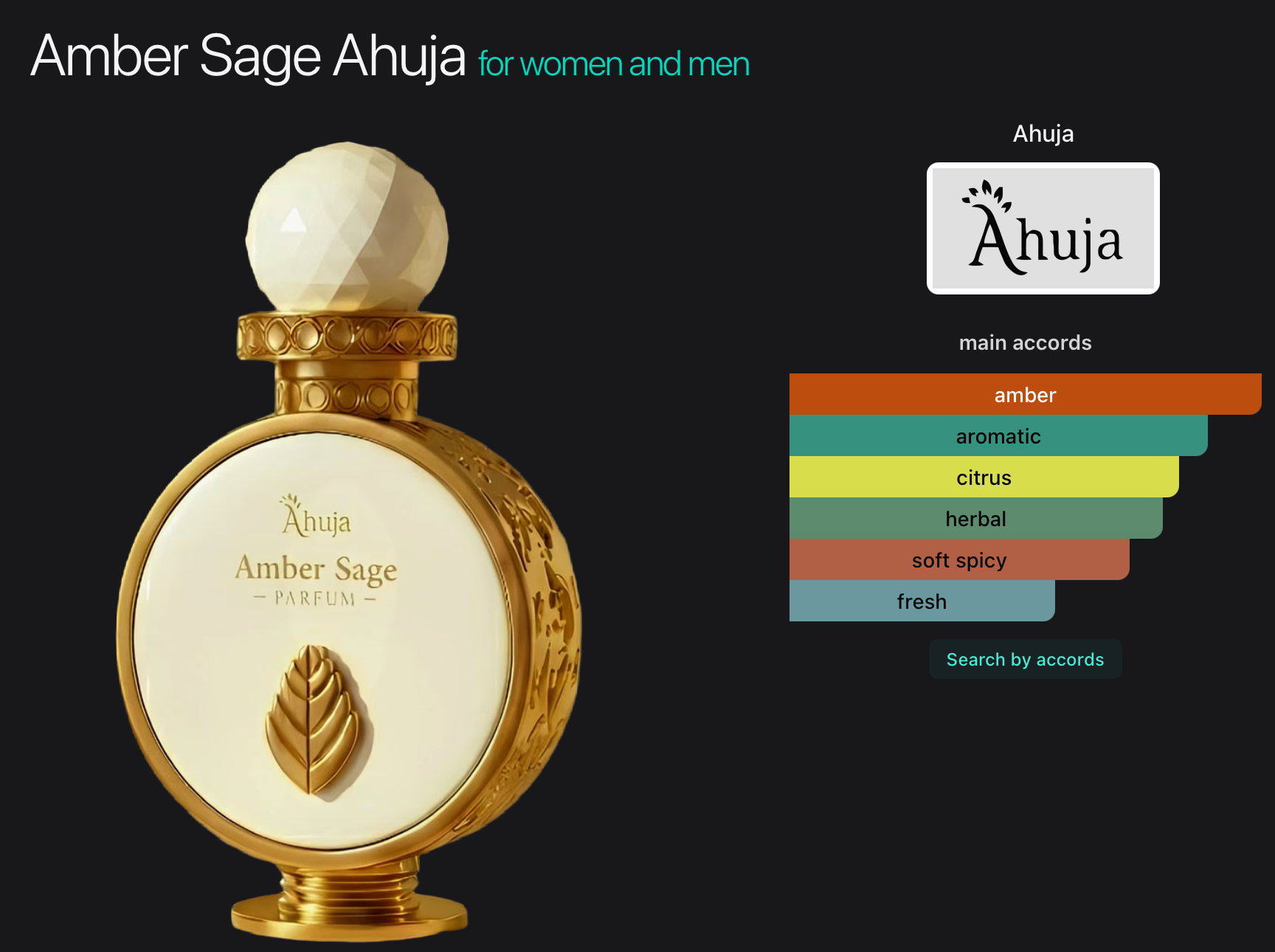 Amber Sage by Ahuja