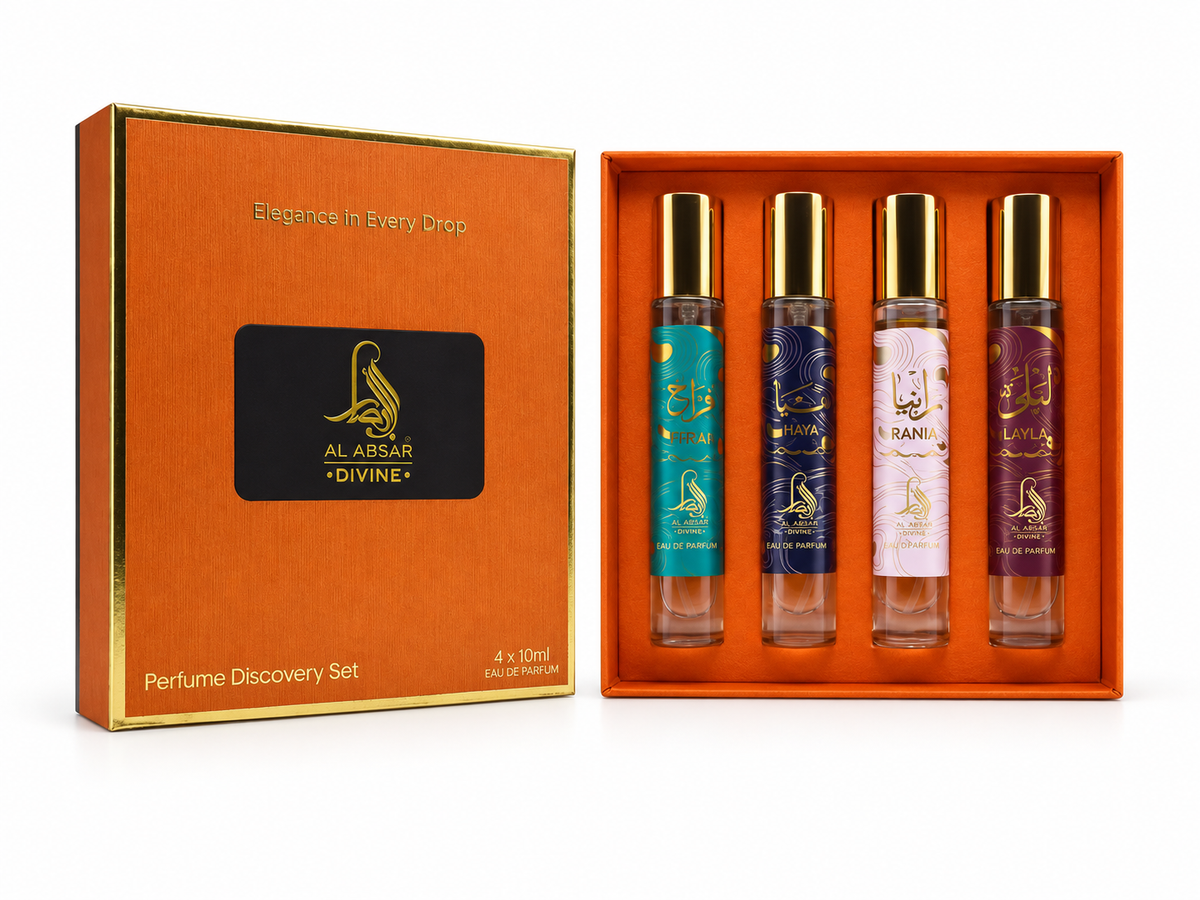 Al Absar Divine Series Perfume Discovery Set 4 x 10ml – Unisex
