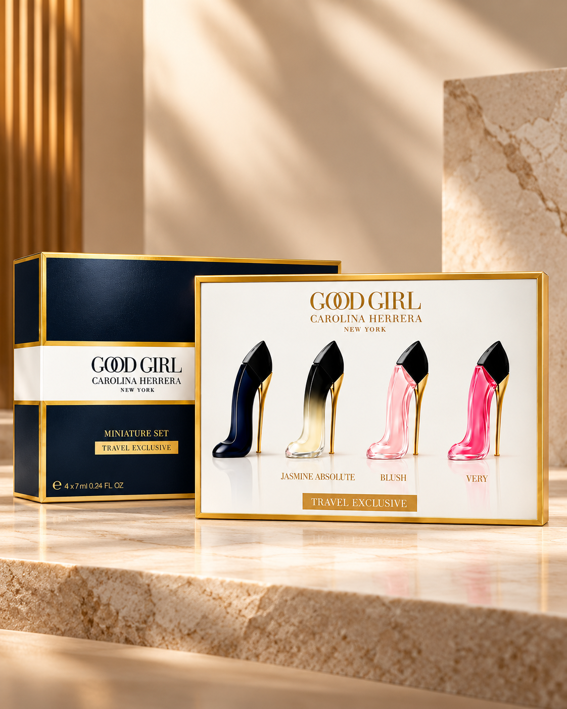 Carolina Herrera Good Girl Miniature Set Travel Exclusive Eau de Parfum 4 x 7 ml (0.95 fl oz) para Mujer