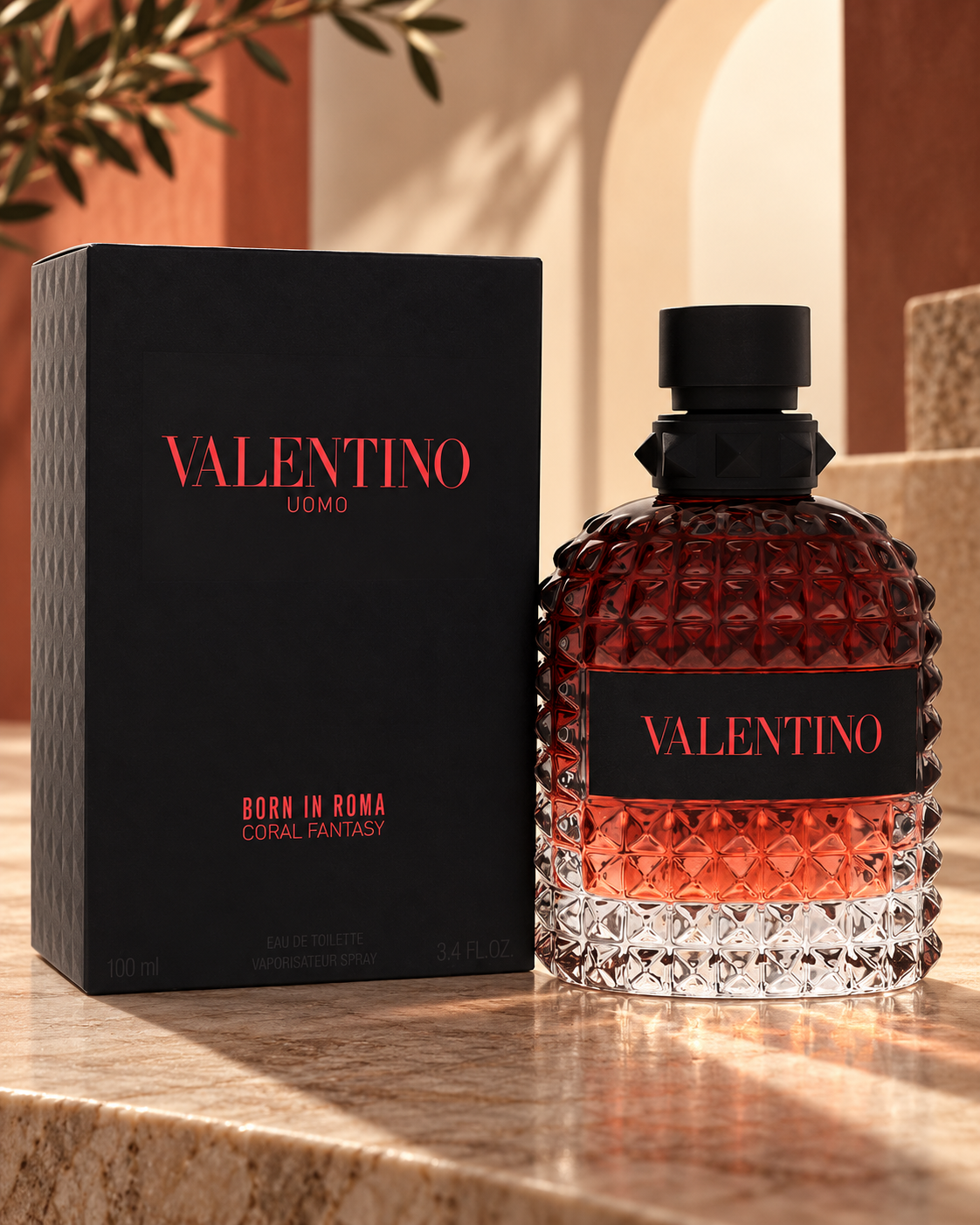 Valentino Uomo Born in Roma Coral Fantasy Eau de Toilette 100 ml (3.4 fl oz) para Hombre
